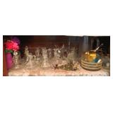 Lot of Assorted Vinegar Jars & More