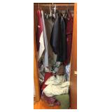 Closet Lot of Assorted Items - Hanging & Floor