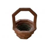 Wood Basket Planter (No Bottom) - 17 x 32