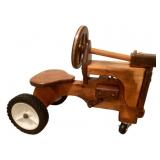 Handmade Wooden Tractor 17 x 11 x 21