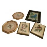 Group Lot of Assorted Bird Framed Pictures