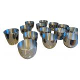 Lot of Jefferson Kirk Stieff Pewter Cups - 14 Pc