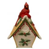 Lenox Winter Greetings Birdhouse Candy Dish
