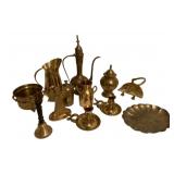 Group Lot of Assorted Brass Items