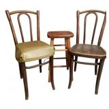2 Chairs and a Stool