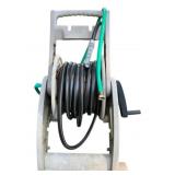 Rolling Suncast Hose Reel w/ Hose and Sprayer