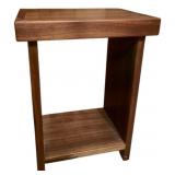 Wooden Side Table - 16.25 x 12 x 9