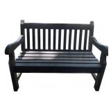 Black Wood Bench - 35 x 47 x 27