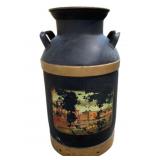 Vintage Painted Milk Can - 24 x 13
