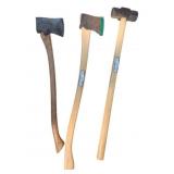 Lot of 2 Axes and 1 Sledgehammer - 36 inches