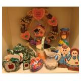 Shelf Lot of Assorted Decor Items