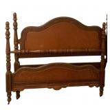 Depression Style Full Bed - 51 x 80 x 56