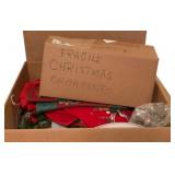 Box Lot of Assorted Christmas Decorations