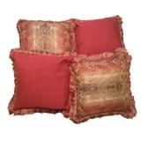 4 Decor Pillows - 21 x 21