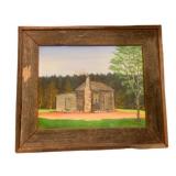 Framed Oil on Board Picture - 26 x 22