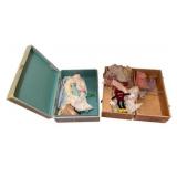 2 Vintage Suitcases of Vintage Doll Clothes