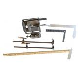 Lot of Tools - Rulers, Squares, Clamps