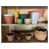 2 Shelf Lots of Planters