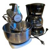 Coffee Pot and Mixer