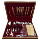 Oneida Craft Stainless China Set in Case- 70 Pcs