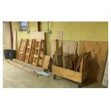 Group Lot of Assorted Wood w/ Wood Box on