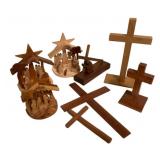 Wooden Handmade Assorted Religous Items