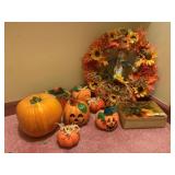 Group Lot of Assorted Fall Decor Items