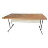 Metal and Wood Top Desk - 36 x 60 x 30