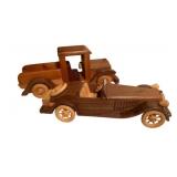 Wooden Handmade Pickup Truck & Classic