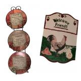 Group of Wall Decor Plate Hanging & Plaque