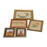 5 Framed Handpainted Art - 16 x 12.5