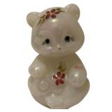 Handpainted and Signed Fenton Bear