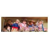 Group Lot of Assorted Porcelain Dolls