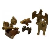 Assorted Brass and Desk Cannons