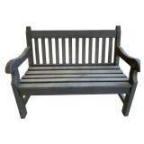 Black Wood Bench - 35 x 47 x 27