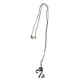 Sterling Silver and Sterling Silver Pendant - 18in