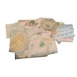Group Lot of Assorted Doileys & Embroidered Linens