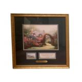 Framed "Glory of Morning" w/ COA