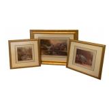 3 Thomas Kinkade Accent Prints