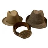 2 Hats and a Belt w/ Goodyear Buckle