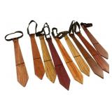 9 Wooden Ties - 17 Inches