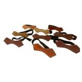 9 Wooden Bow Ties - 6 Inches