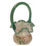 Handpainted 90th Anniversary Fenton Basket