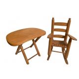 Nevco Wood Doll Chair & Stool - 13" Tall
