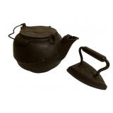 Cast Iron Kettle & Iron