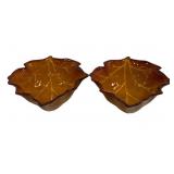 2 Better Homes Maple Leaf Bowls - 10.5 x 12