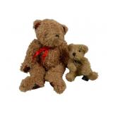 2 Teddy Bears - 6", 13" Tall