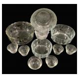 Assorted Glass Serving Bowls