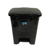 Plastic Flip Top Trashcan - 15 x 12 x 10