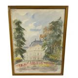 Framed Watercolor - Signed - 12.5 x 16.5